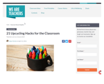 21 Upcycling Hacks for the Classroom website link